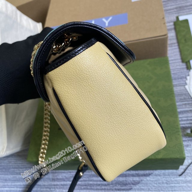 Gucci新款全皮女包 古馳Marmont系列小號鏈條肩背包 Gucci經典款斜挎女包 443497  ydg3176
